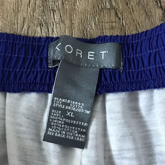 Koret Athletic Drawstring Closure Pants ~ Sz XL ~ Blue ~ High Rise ~ 31" Inseam - Picture 4 of 6